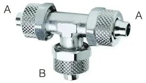 10/8mm TUBE EQUAL  TEE RAPID FITTING