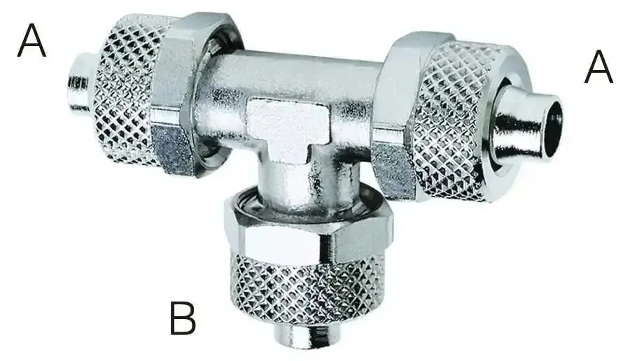 10/8mm TUBE EQUAL  TEE RAPID FITTING