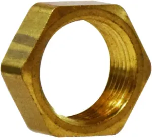 1/2" OD Brass Compression Bulkhead Nut