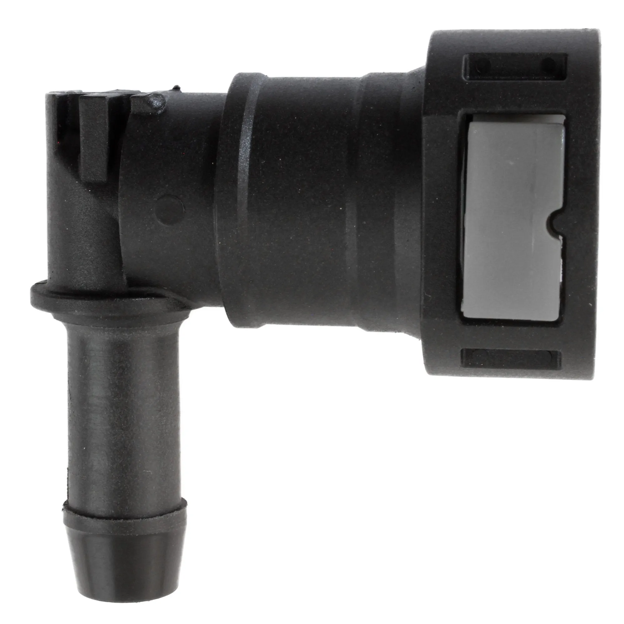 1/2" Steel to 1/2" Nylon Tubing | 90° Push-On | 2ct