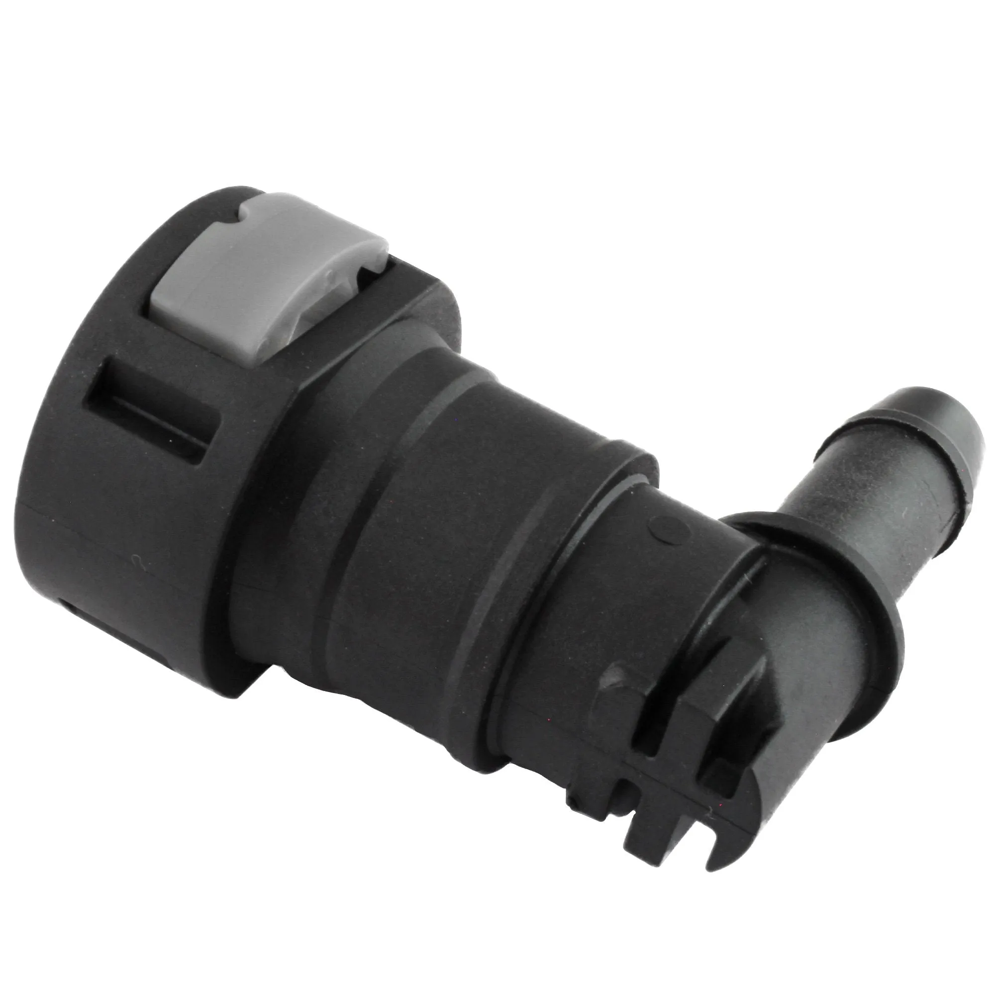 1/2" Steel to 1/2" Nylon Tubing | 90° Push-On | 2ct