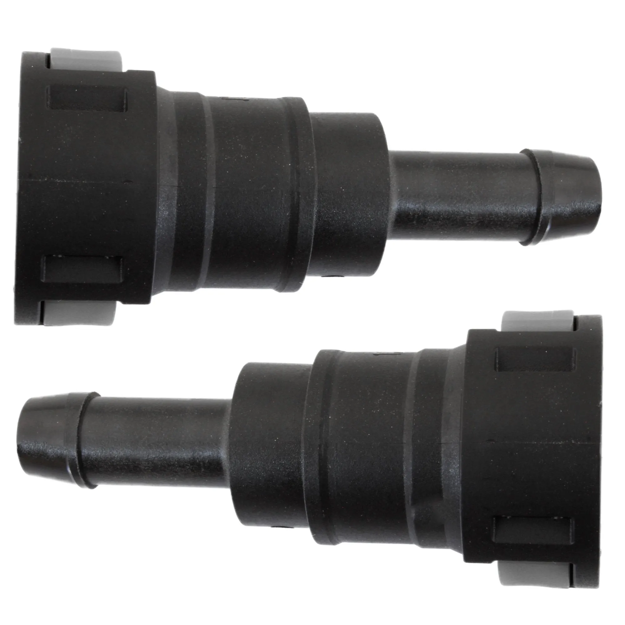 1/2" Steel to 1/2" Nylon Tubing | Straight Push-On | 2ct