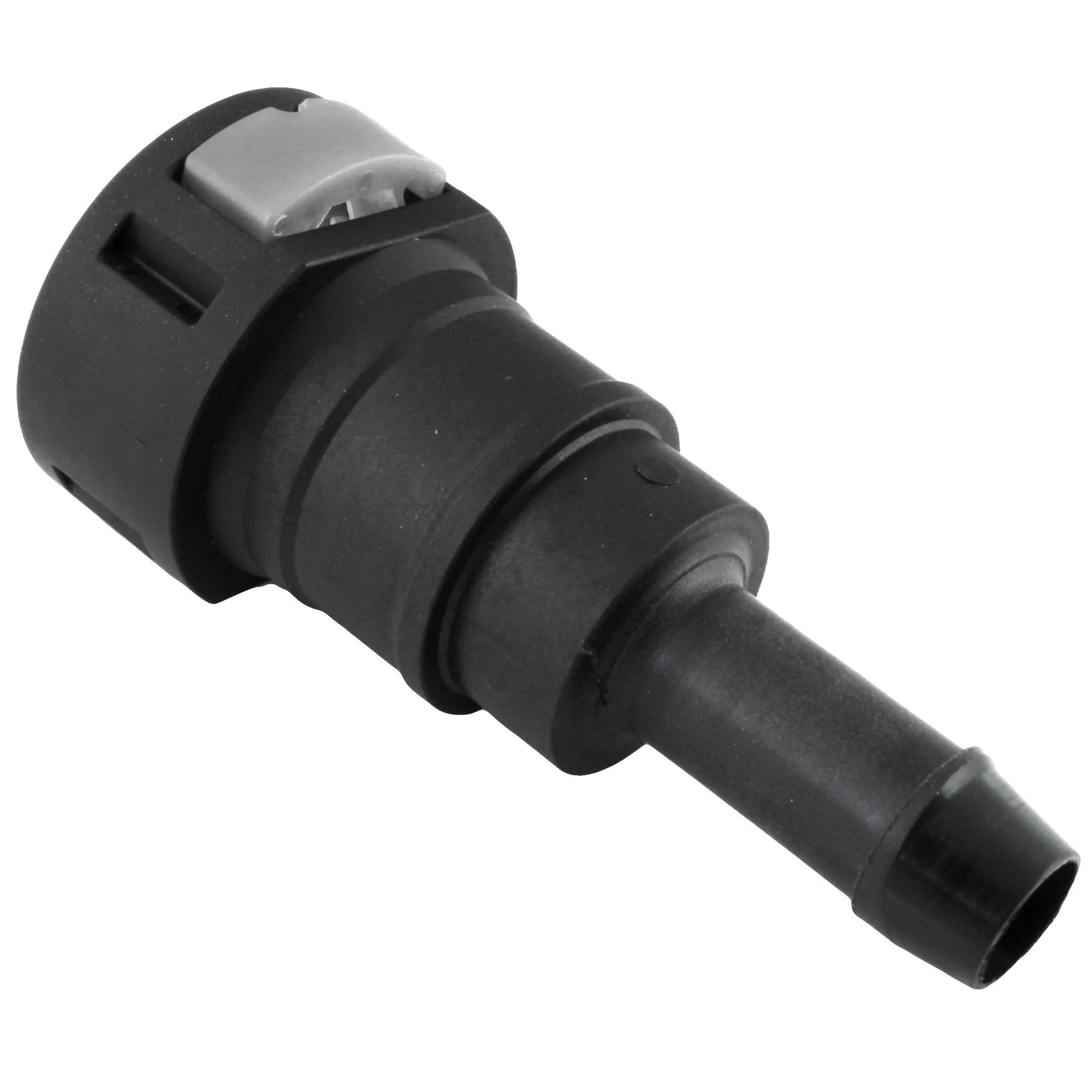 1/2" Steel to 1/2" Nylon Tubing | Straight Push-On | 2ct