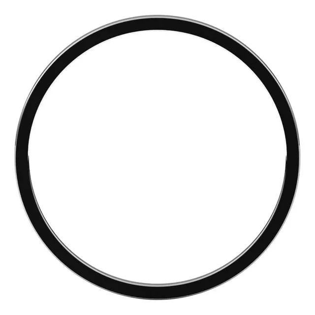 14K White Gold Flat Ultra-Light Wedding Band, 1 mm Wide