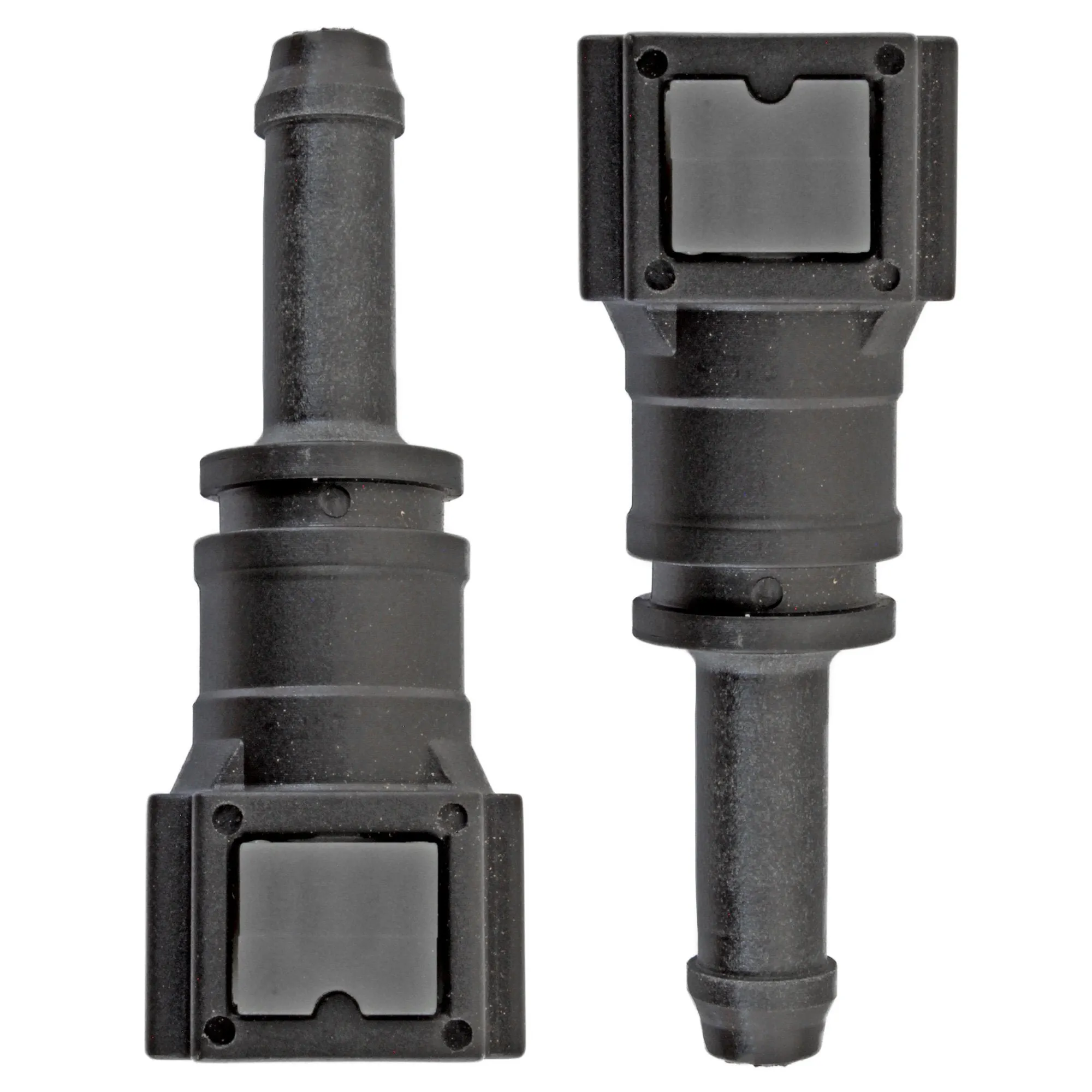 1/4" Steel to 5/16" Nylon Tubing | Straight Push-On | 2ct