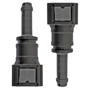 1/4" Steel to 5/16" Nylon Tubing | Straight Push-On | 2ct