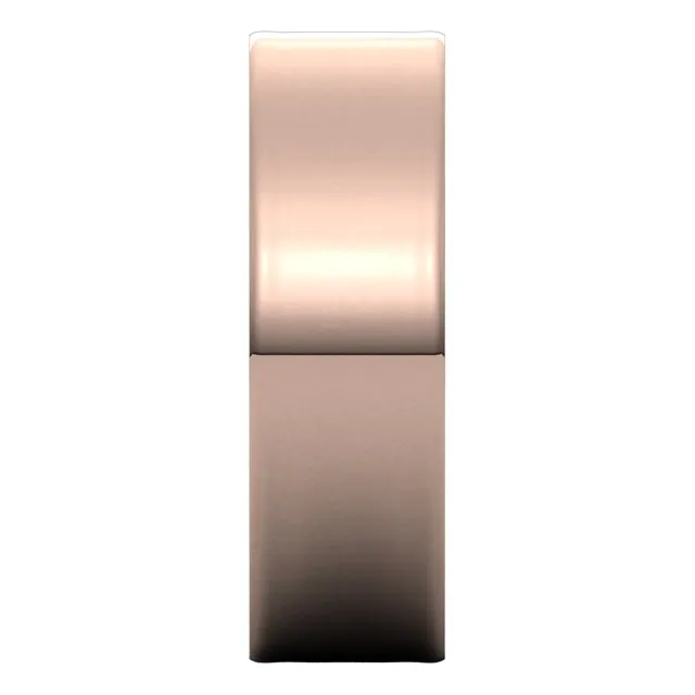 18K Rose Gold Flat Ultra-Light Wedding Band, 6 mm Wide