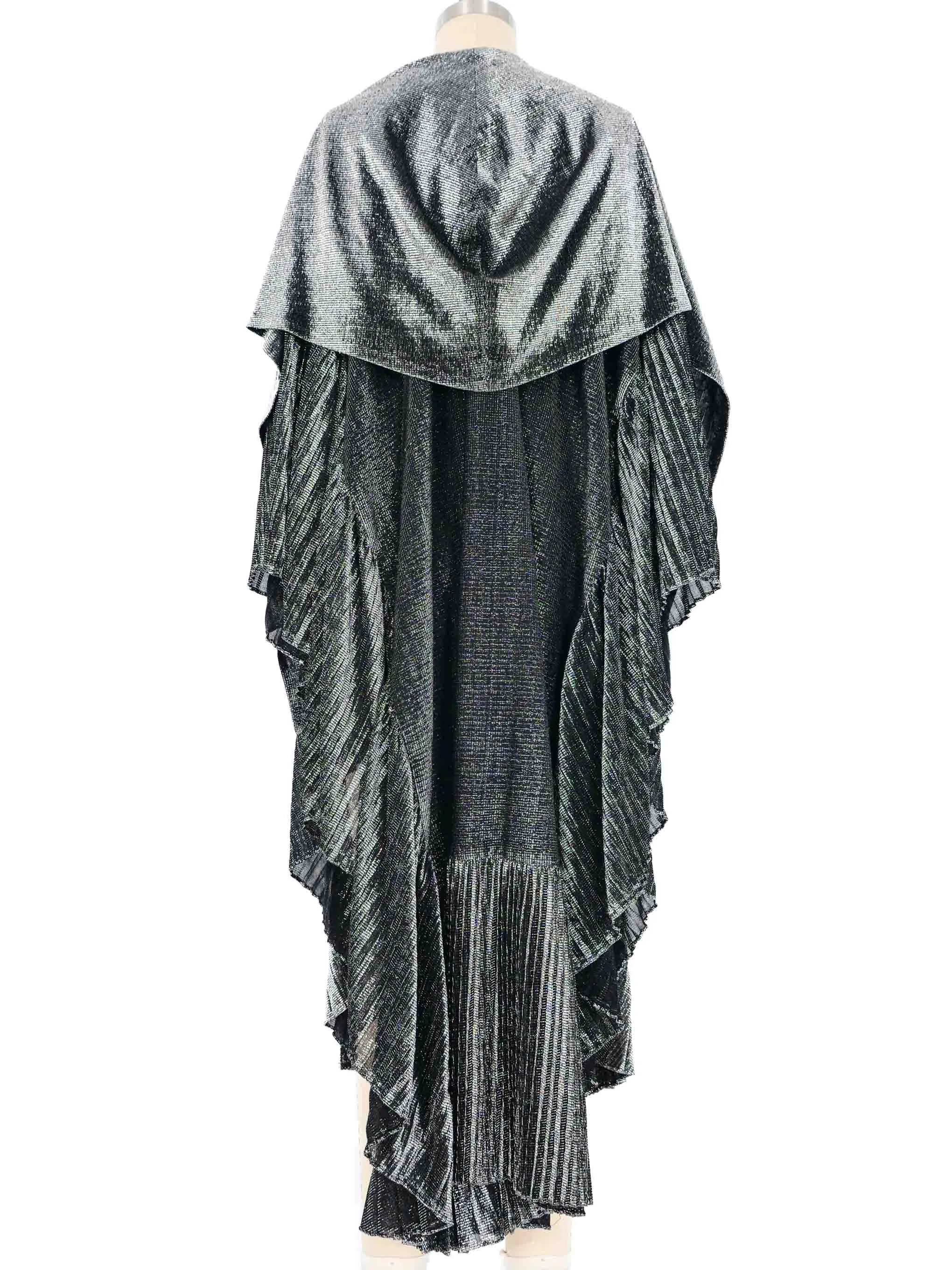 1960's Pleated Metallic Cape