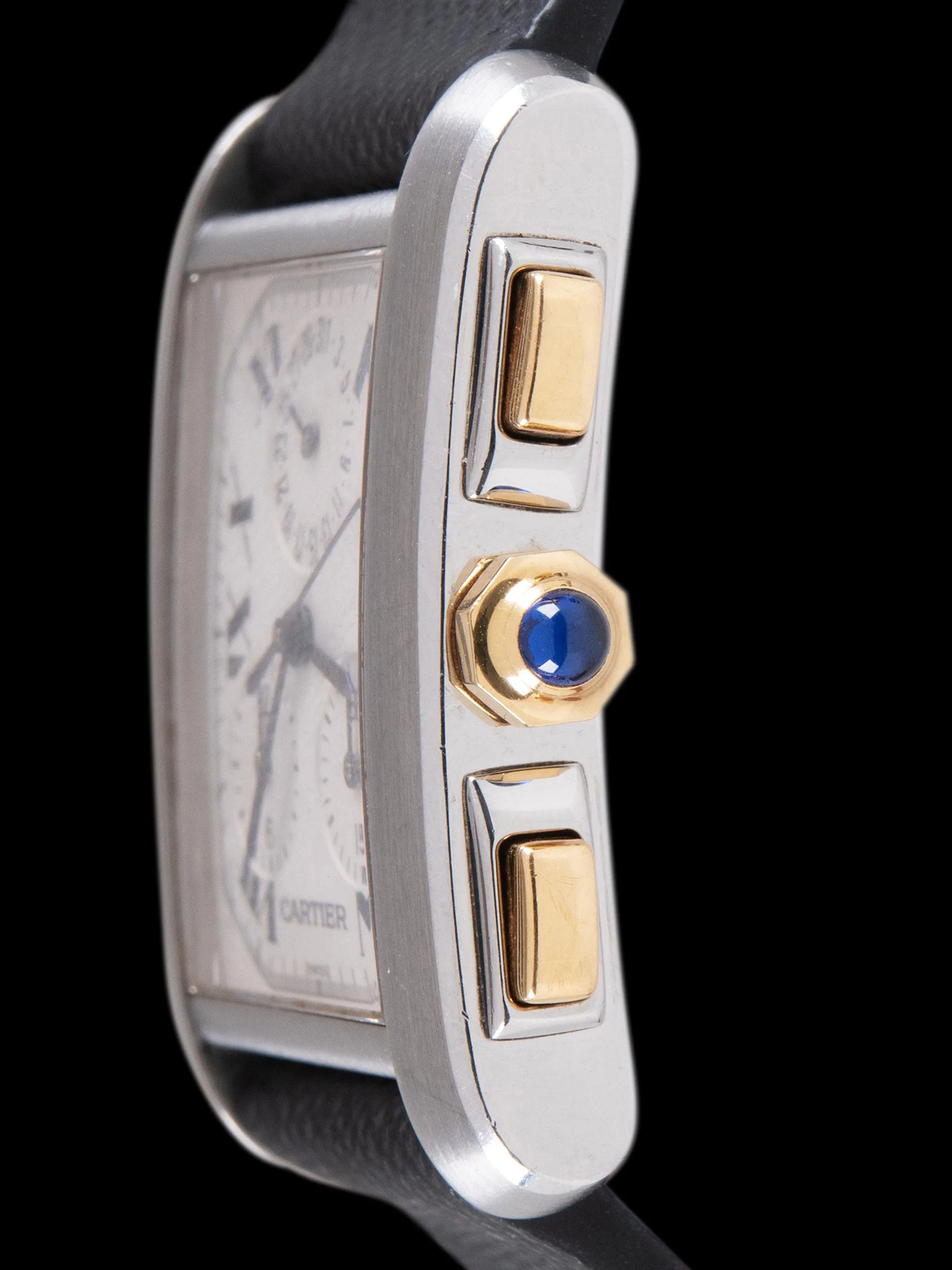 2000s Cartier Two-Tone Tank Francaise Chrono Reflex (Ref. 2303 / W51004Q4) Quartz
