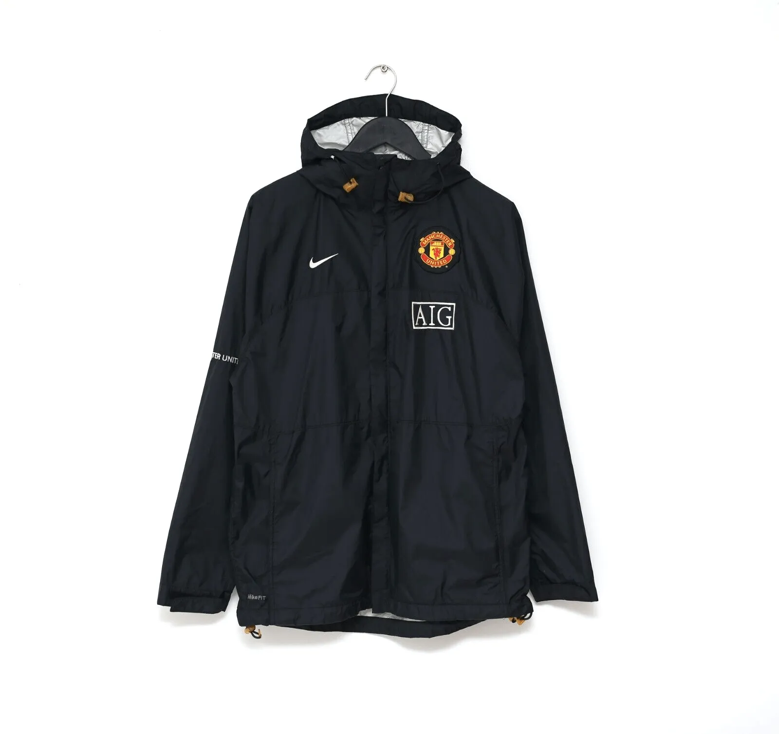 2006/08 Manchester United Vintage Nike Football Hooded Rain Jacket (M)