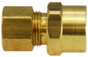 3/8" OD x 1/2" Brass Compression Chrome Plated Sweat Adapter qt