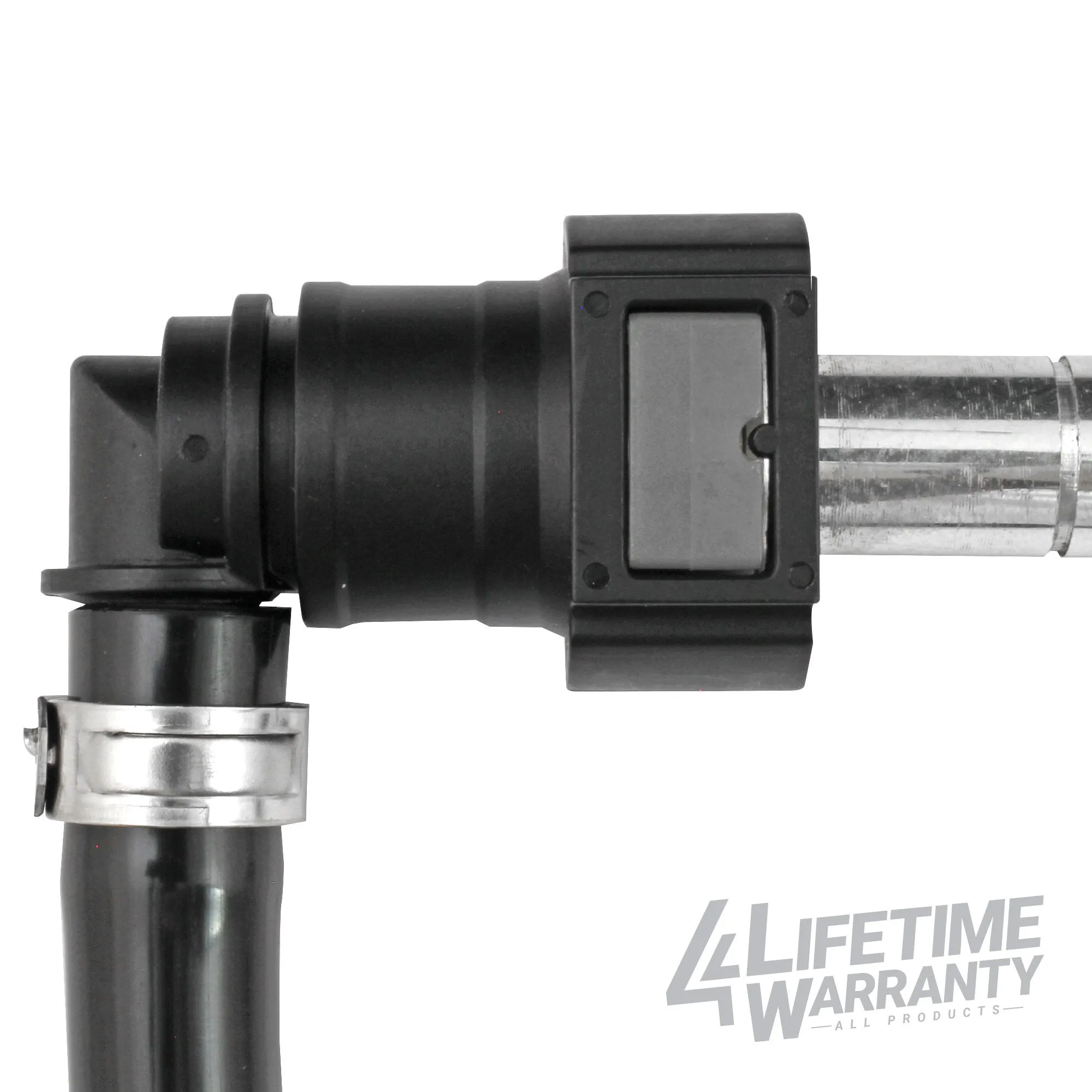 3/8" Steel to 3/8" Nylon Tubing | 90° Push-On | 2ct