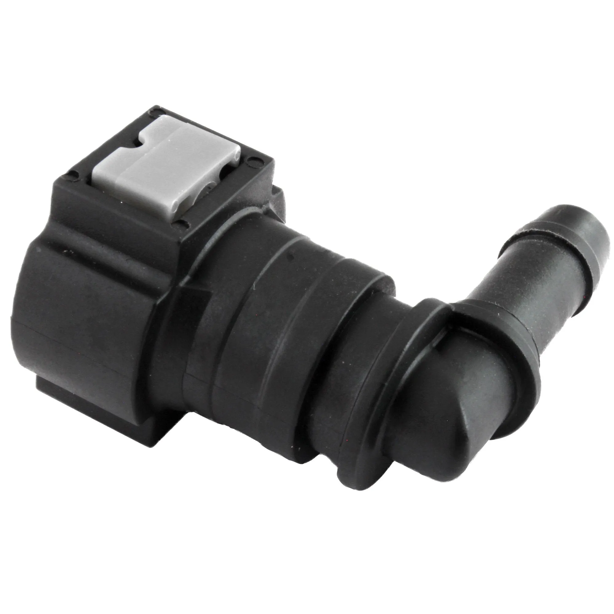 3/8" Steel to 3/8" Nylon Tubing | 90° Push-On | 2ct