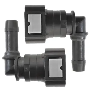 3/8" Steel to 3/8" Nylon Tubing | 90° Push-On | 2ct