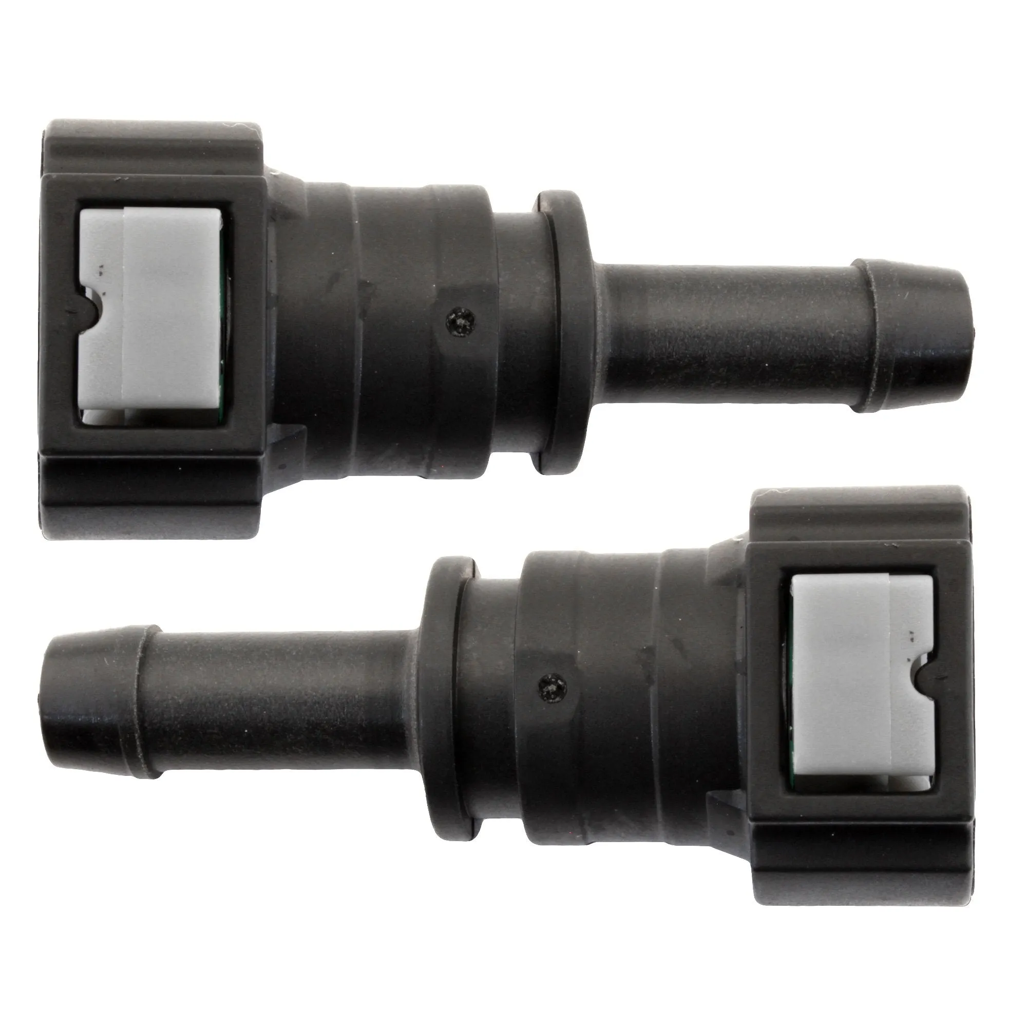 3/8" Steel to 3/8" Nylon Tubing | Straight Push-On | 2ct
