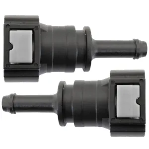 3/8" Steel to 5/16" Nylon Tubing | Straight Push-On | 2ct