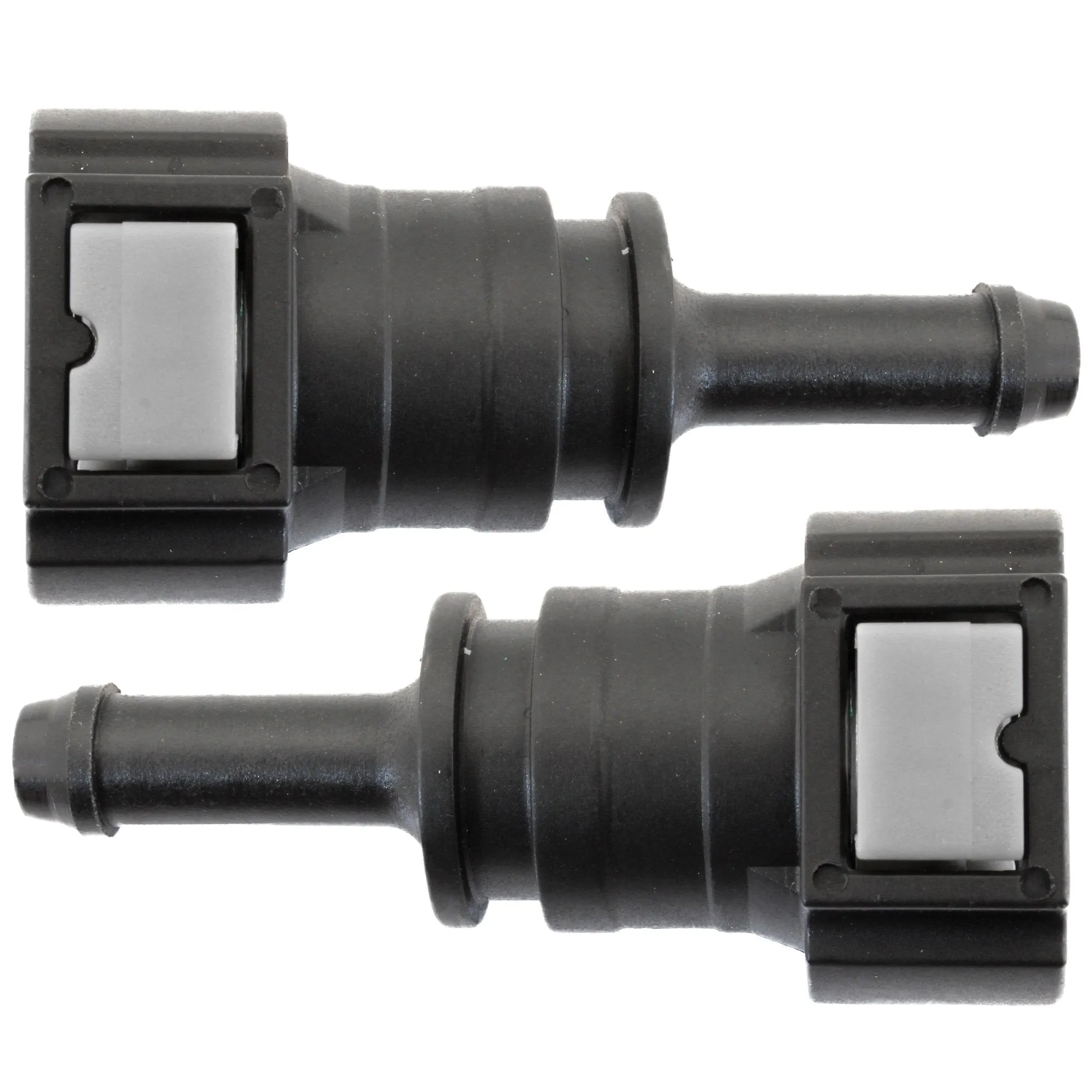 3/8" Steel to 5/16" Nylon Tubing | Straight Push-On | 2ct
