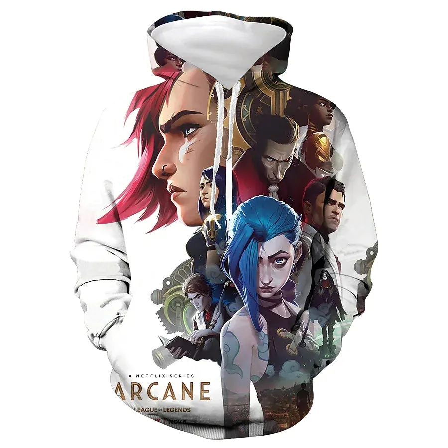 3D PRINT HOODIES WITH ANIME SERIES Print