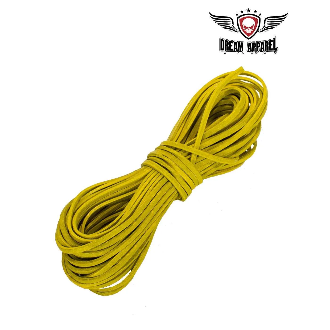 50 FT Leather Laces - Yellow