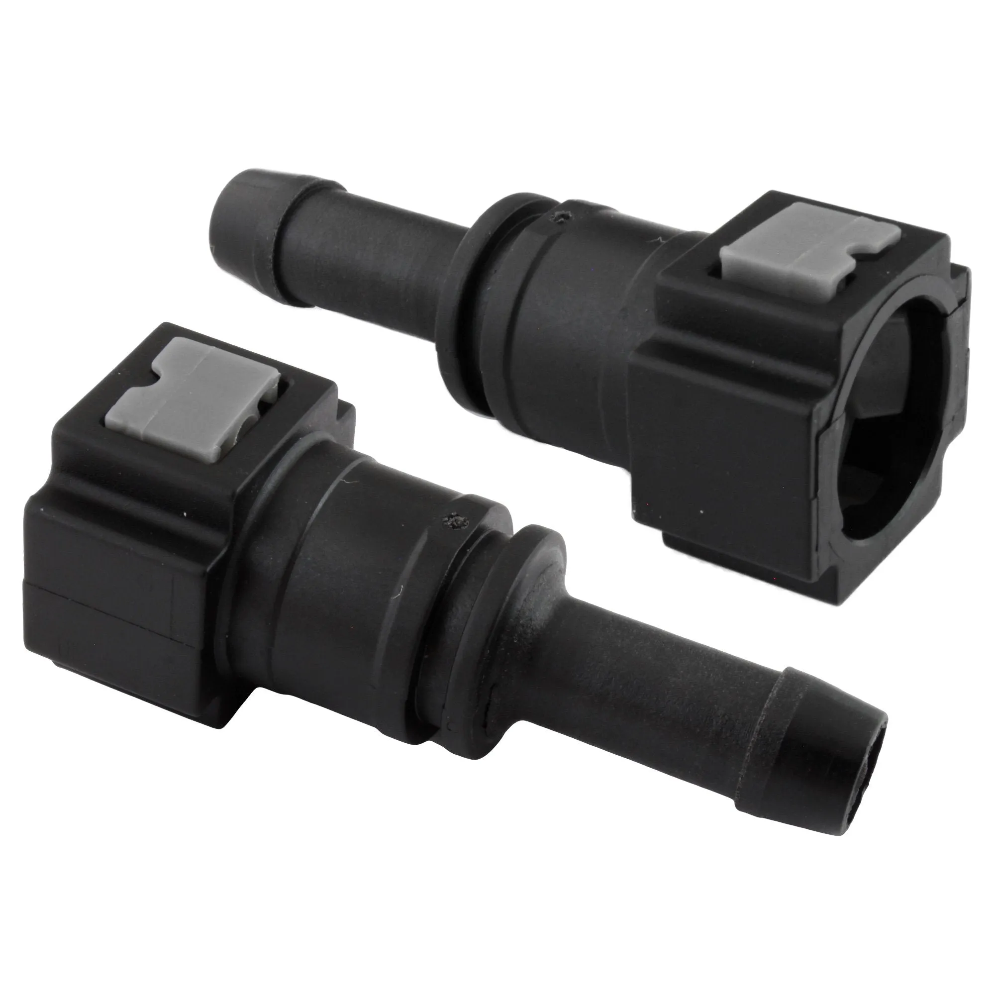 5/16" Steel to 3/8" Nylon Tubing | Straight Push-On | 2ct