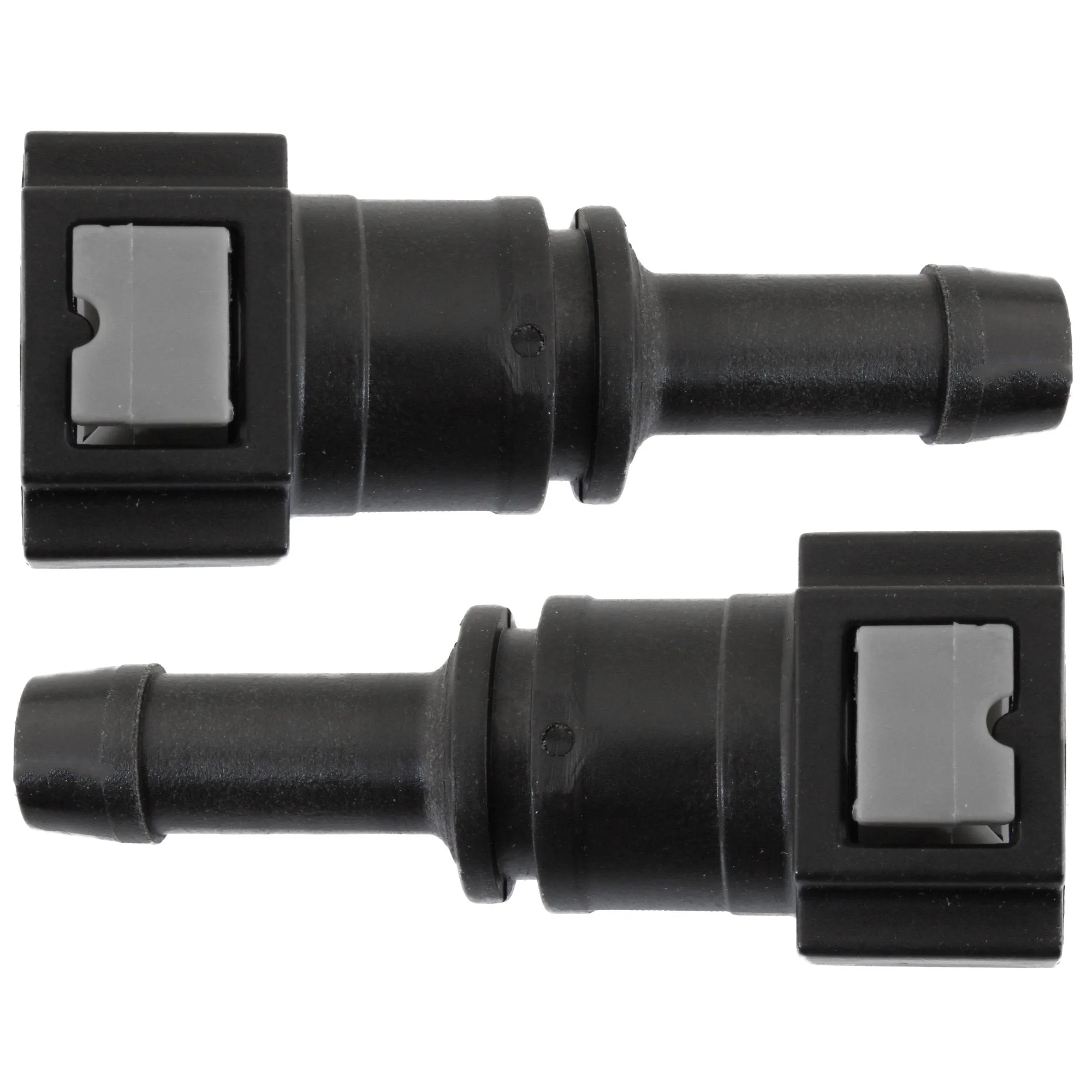 5/16" Steel to 3/8" Nylon Tubing | Straight Push-On | 2ct