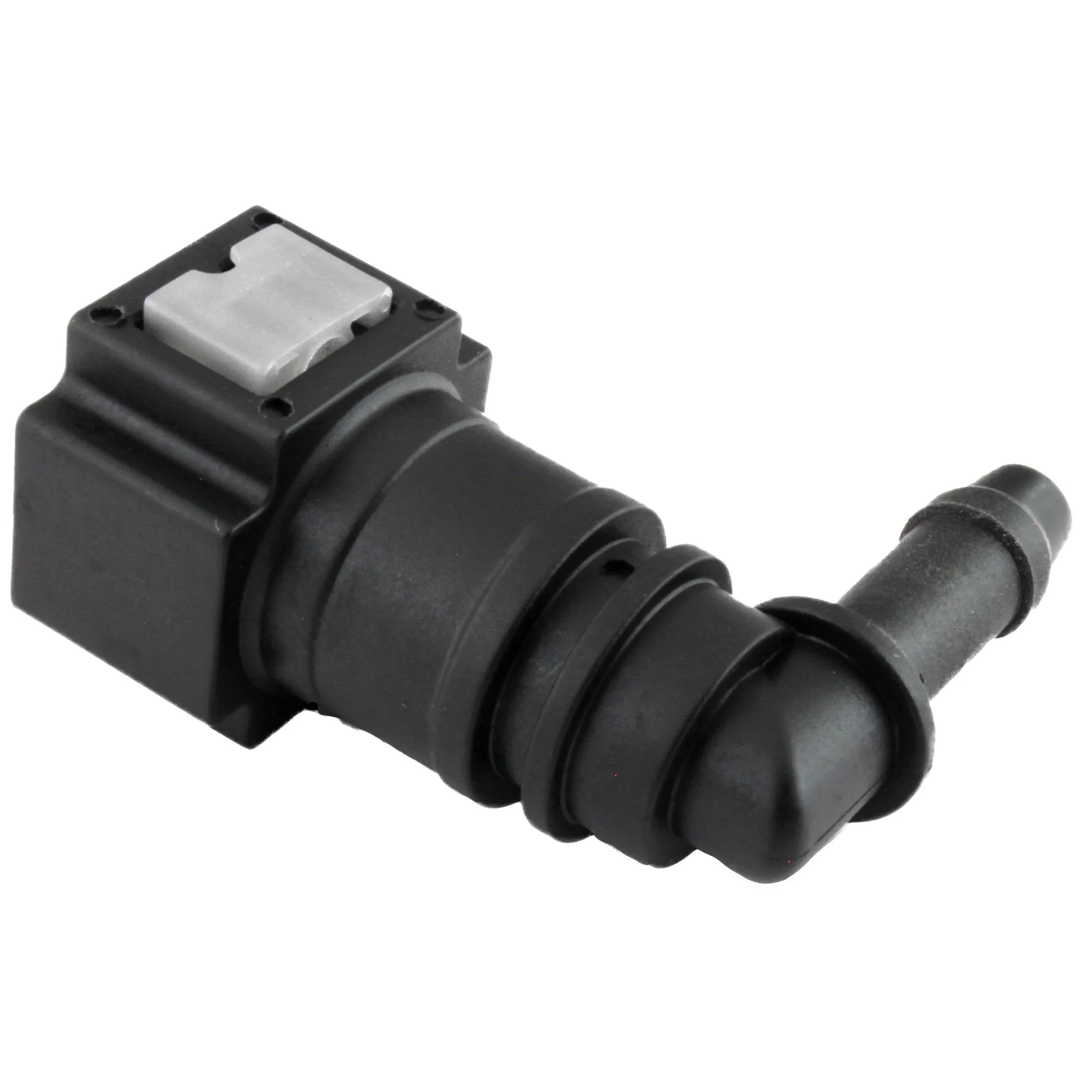 5/16" Steel to 5/16" Nylon Tubing | 90° Push-On | 2ct