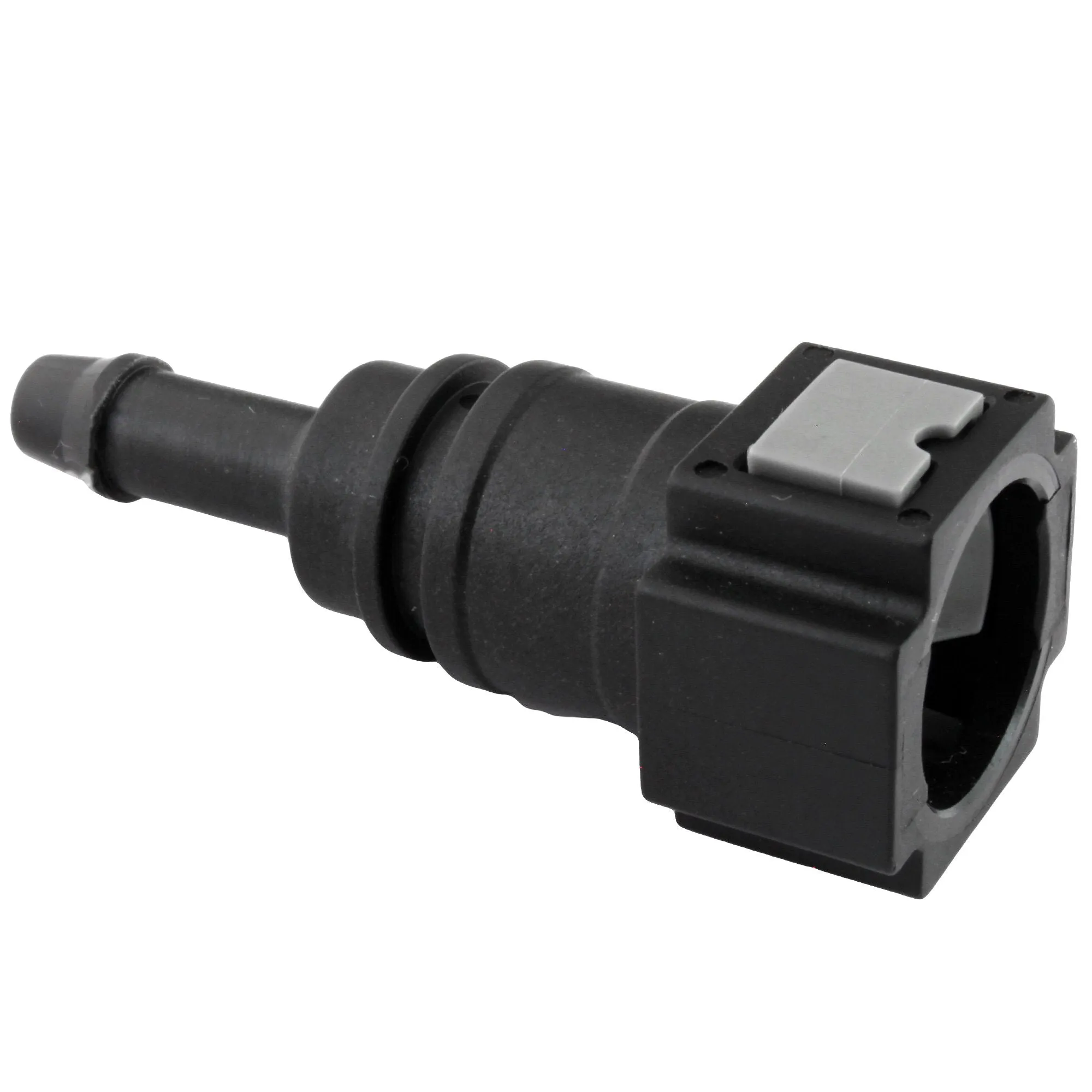 5/16" Steel to 5/16" Nylon Tubing | Straight Push-On | 2ct