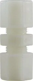 5/16" x 1/4" White Nylon Reducing Compression Union