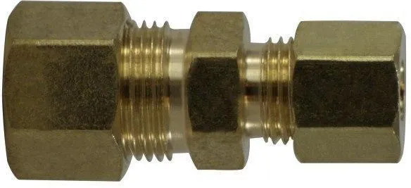 5/8” X 1/2” Lead Free Brass Compression Reducing Union