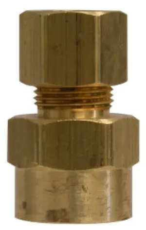 7/8" OD X 1/2" Brass Compression Female Adapter qt