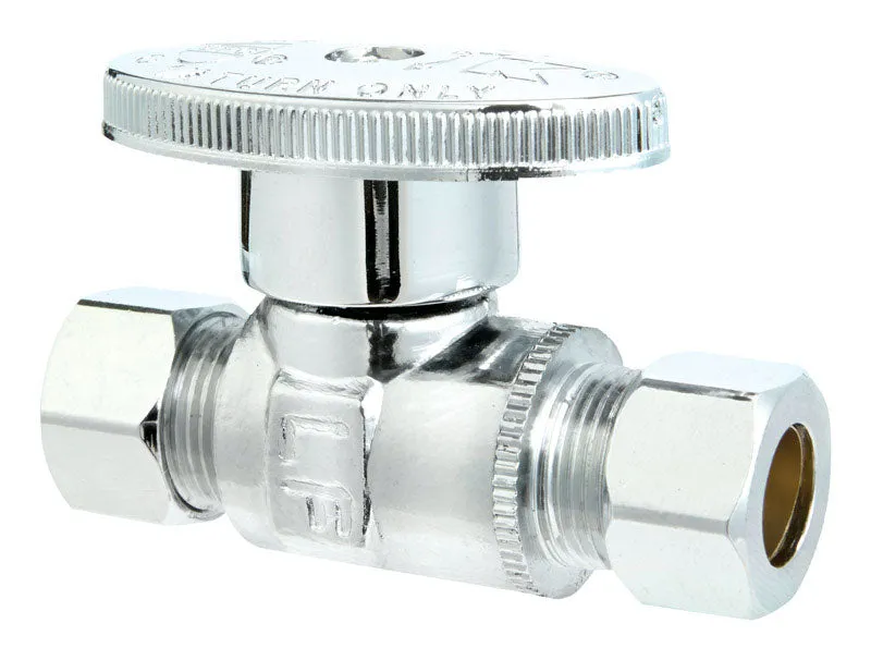 Ace Compression Compression Brass Straight Stop Valve