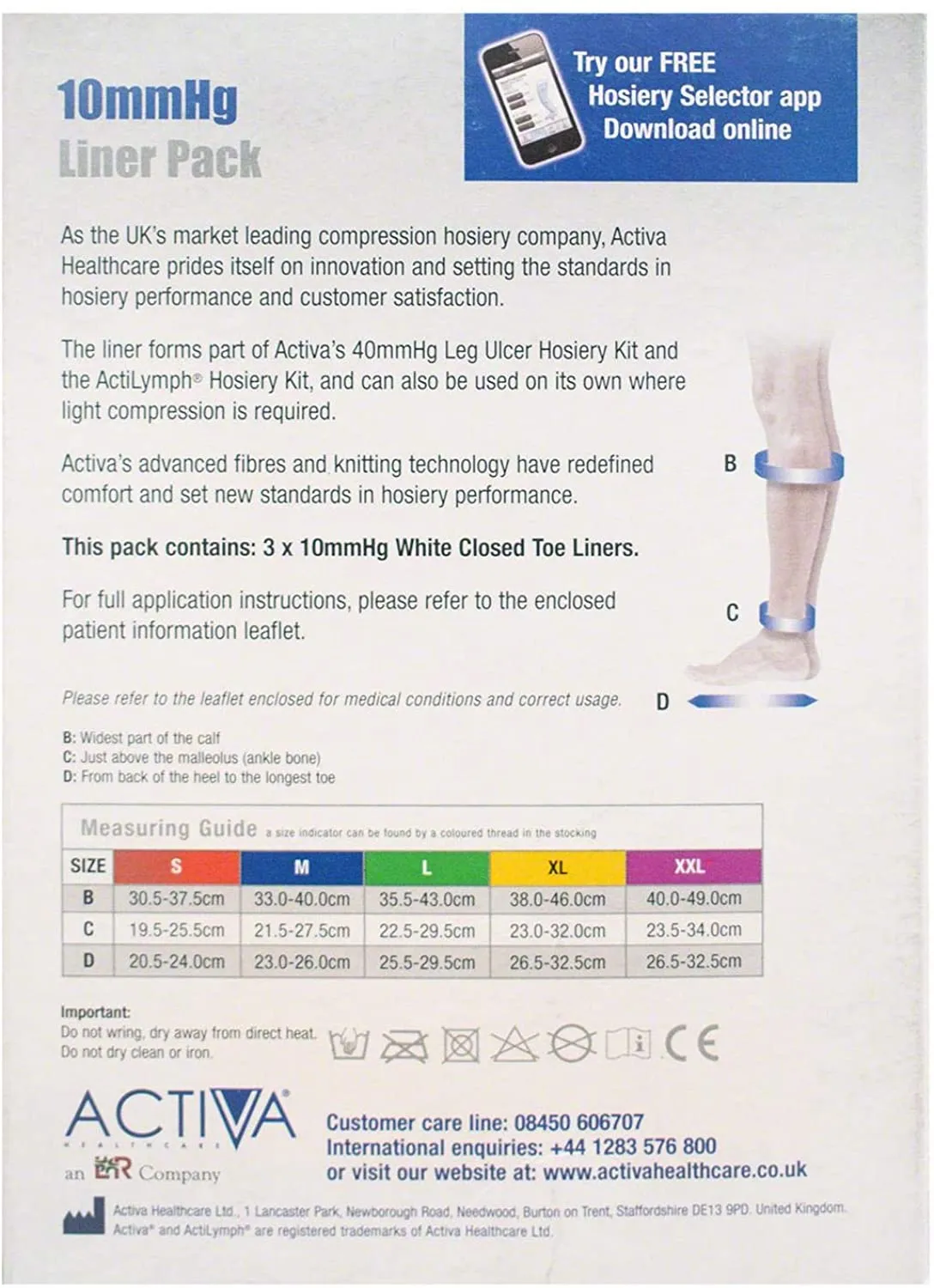 Activa Stocking Liner XXL Sand Closed Toe 10mmHg x 3 Liners