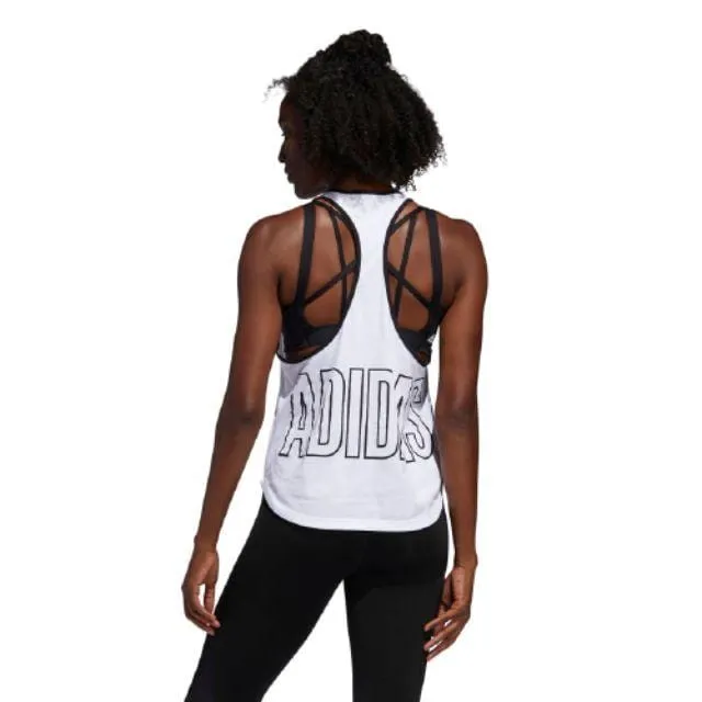 Adidas Alphaskin Graphic Women Training T-Shirt White Fm5109