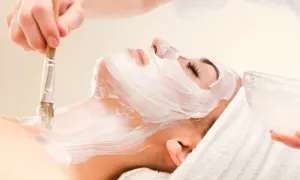 AHA or TCA chemical peel with optional anti-aging facial