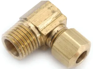Anderson Metals 750069-0606 Tube Elbow, 3/8 in, 90 deg Angle, Brass, 200 psi Pressure :EA: QUANTITY: 10