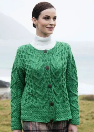 Aran Cable Knit Cardigan | Small Only
