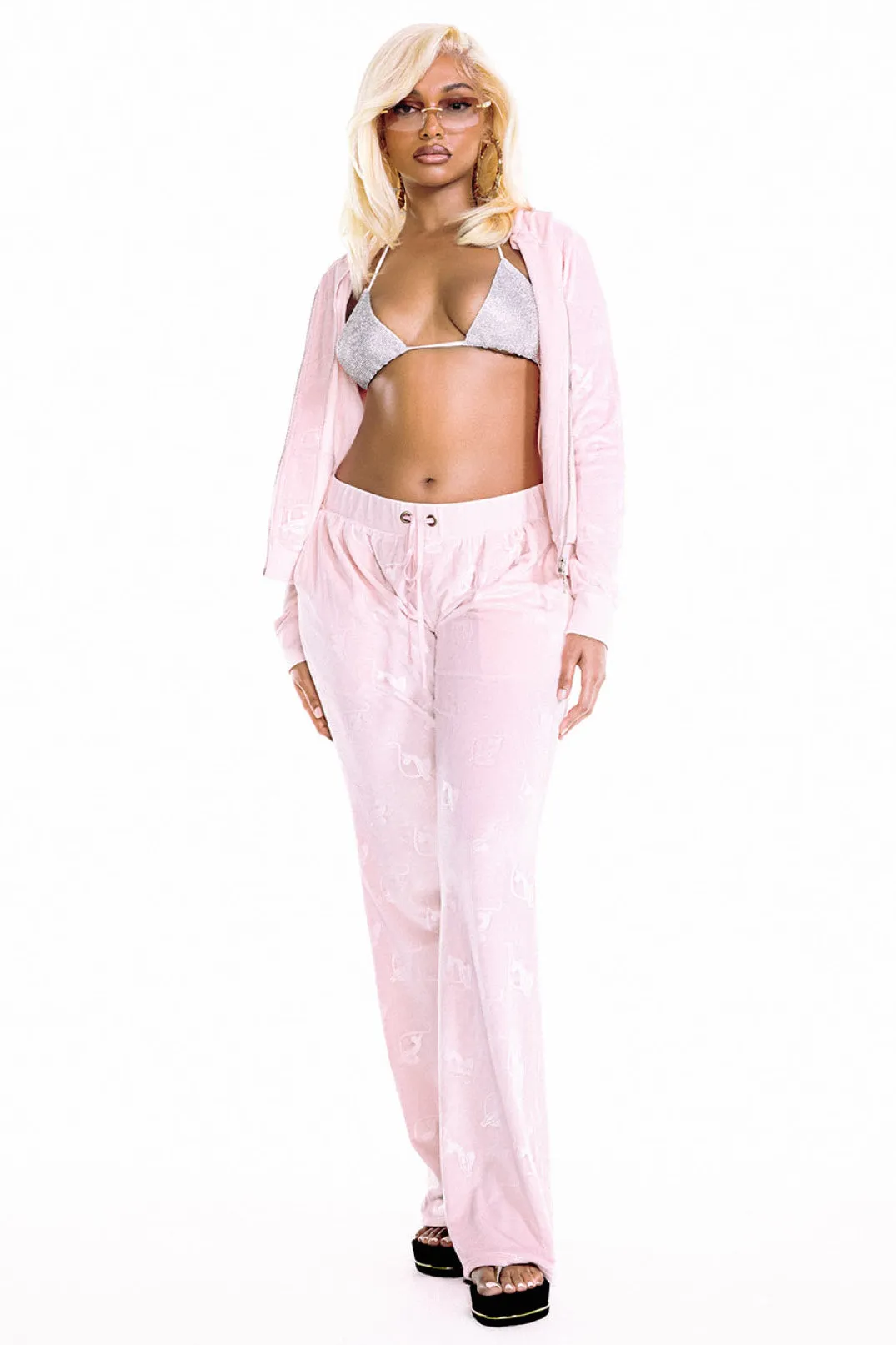 Aubrey Velour Track Jacket