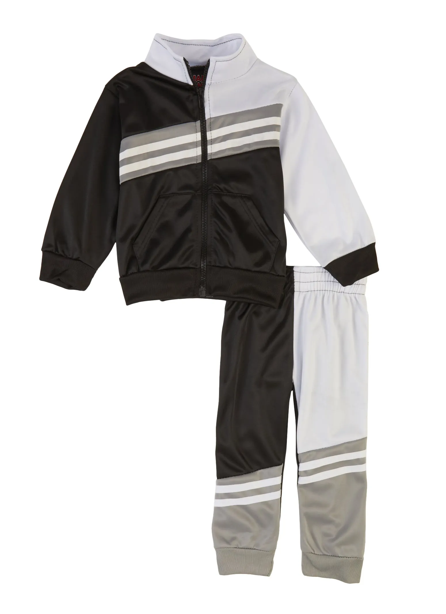 Baby Boys 12-24M Varsity Striped Detail Track Jacket and Joggers