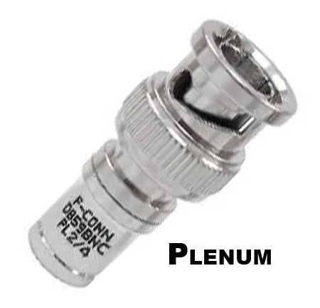 Belden DB59BNCPL2-4 RG59-Double Bubble- BNC Plenum Connector 25PK