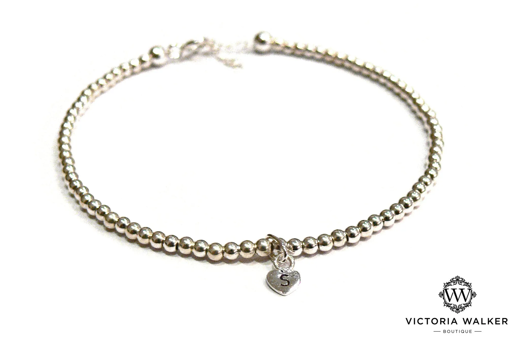 Bespoke Silver Heart Bracelet