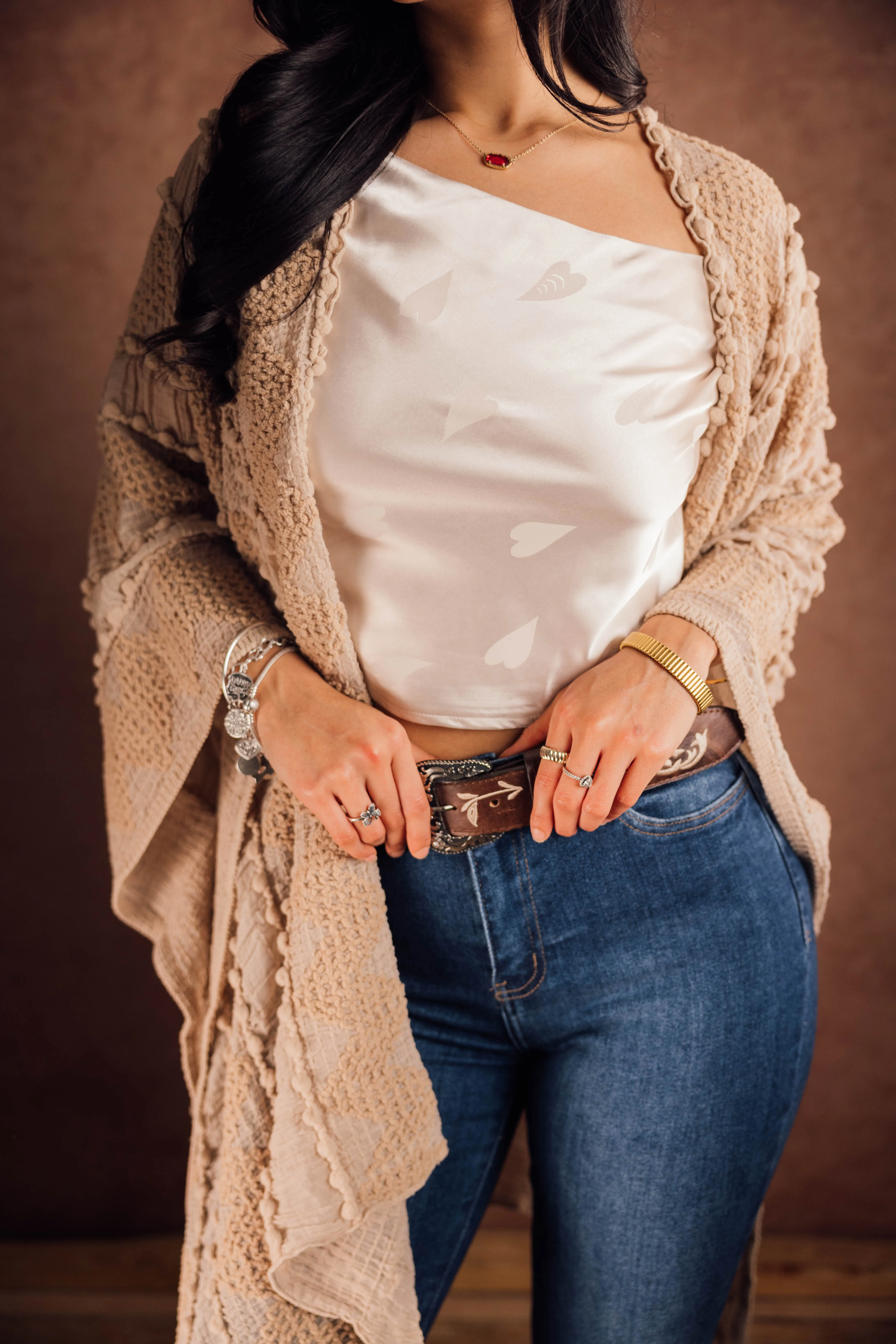 Bohemian Texture Kimono Cardigan