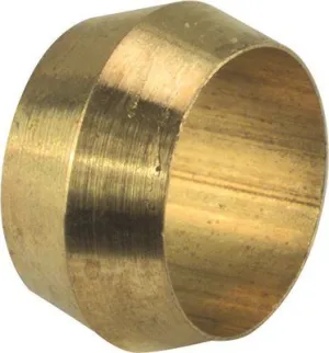 Brass Compression Sleeve 1/4" Lead Free