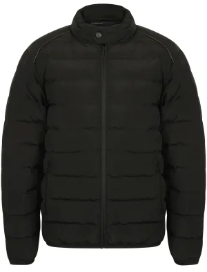 Brayfield Quilted Jacket with Stand Collar in Black - Dissident