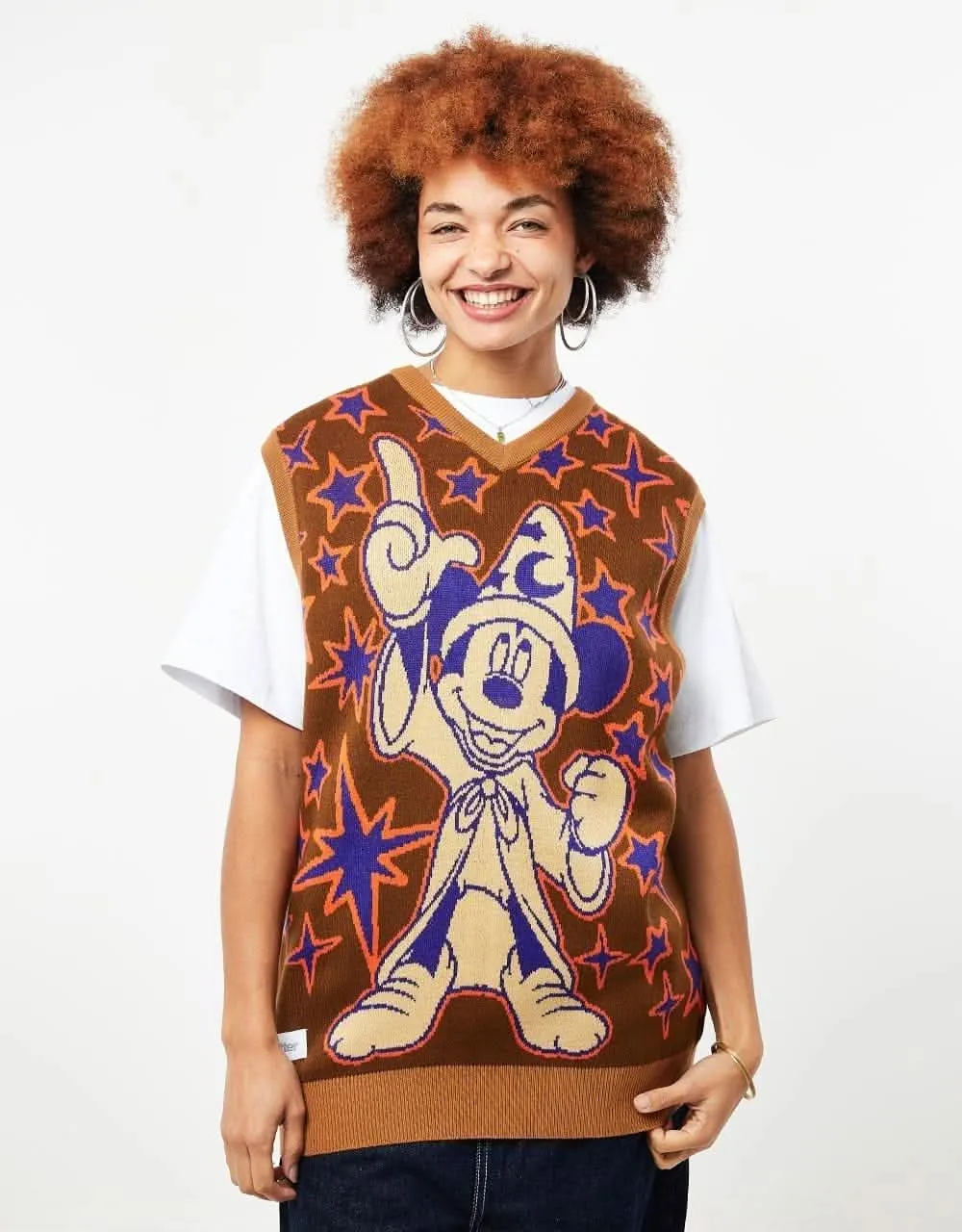 Butter Goods x Disney Starry Skies Knitted Vest - Brown