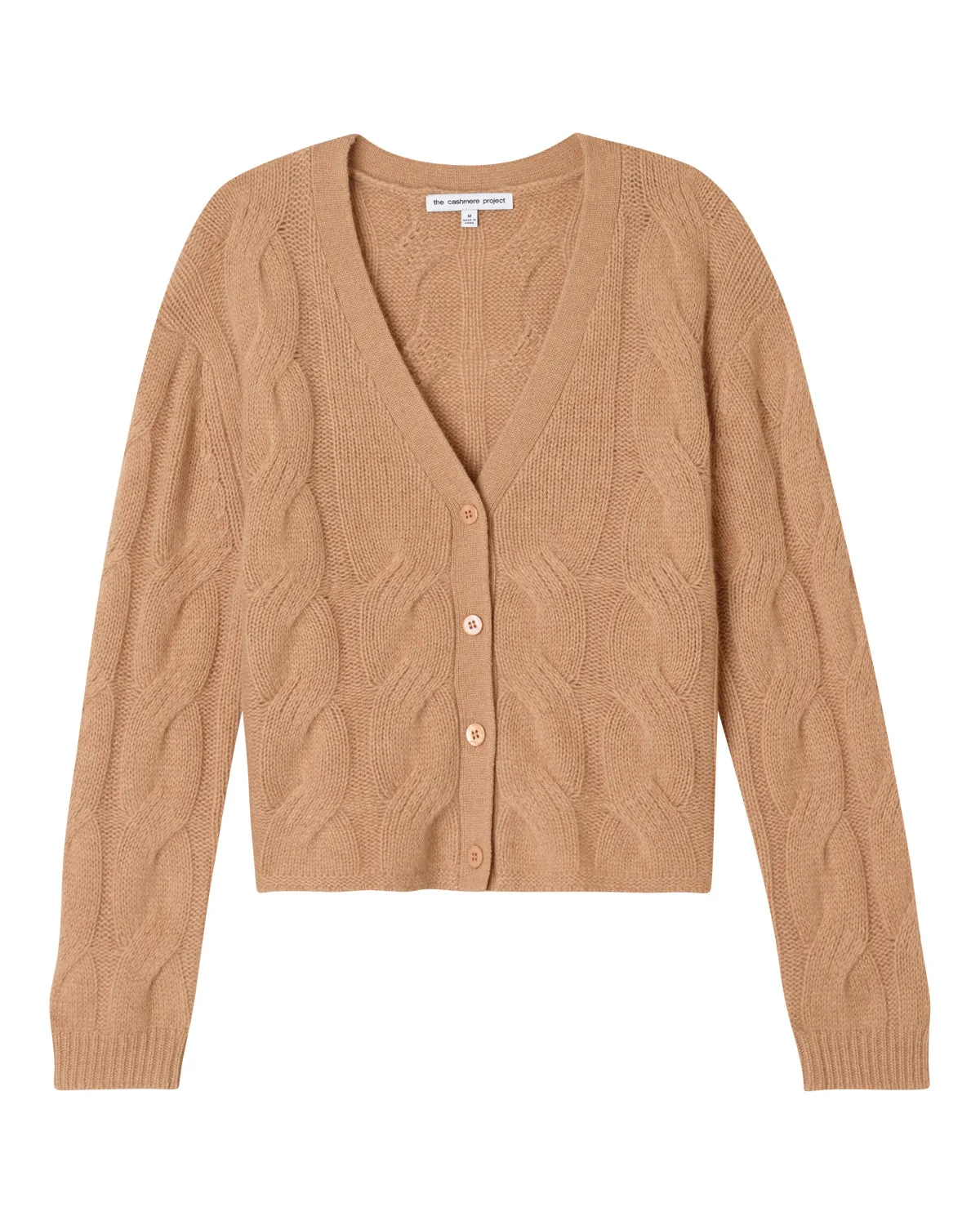 Cable V Neck Cardigan