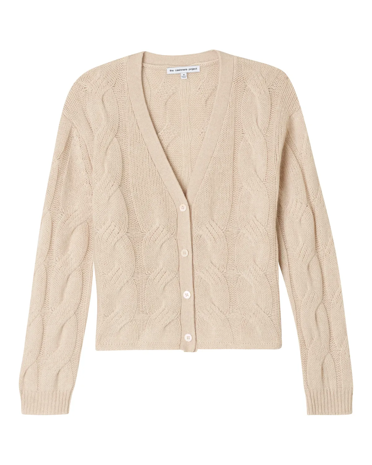 Cable V Neck Cardigan