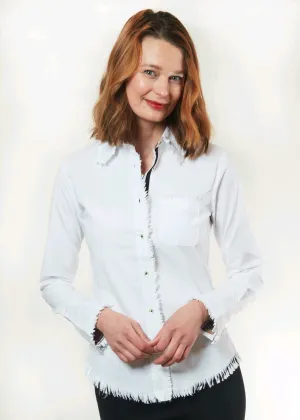 Cape Cod Frayed Shirt - White