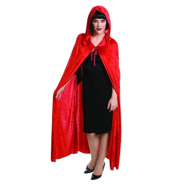 Cape Red Velvet with Hood
