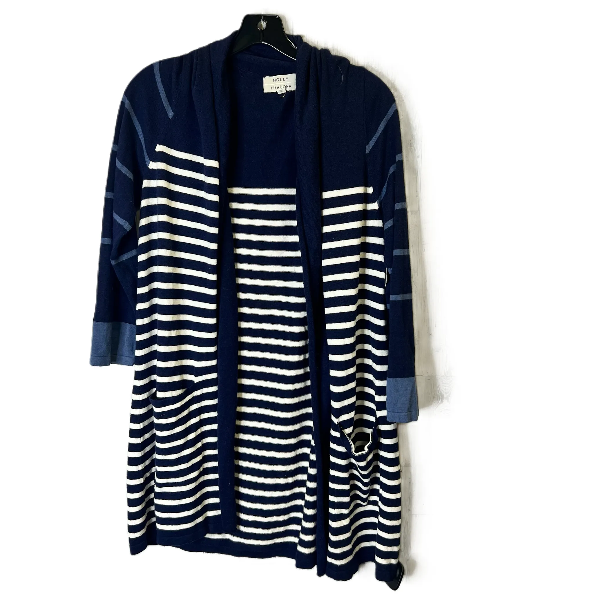 Cardigan By Molly   Isadora In Navy, Size: 1x