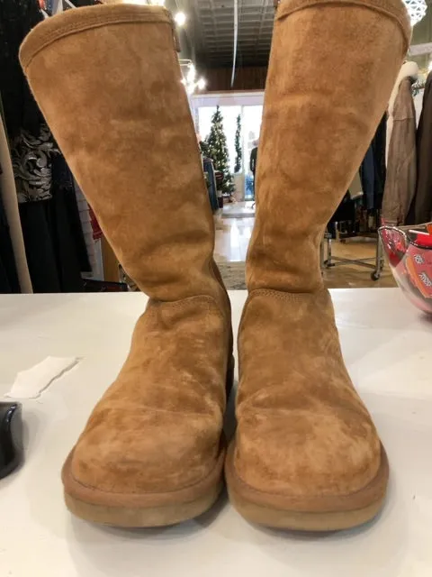 {{ClientCode}} TAN UGG BOOTS, 8